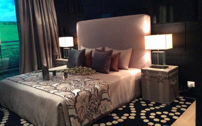 Plush master bedroom decor by Mansion Kitchen Bedroom | Interior Design Photos & Ideas
