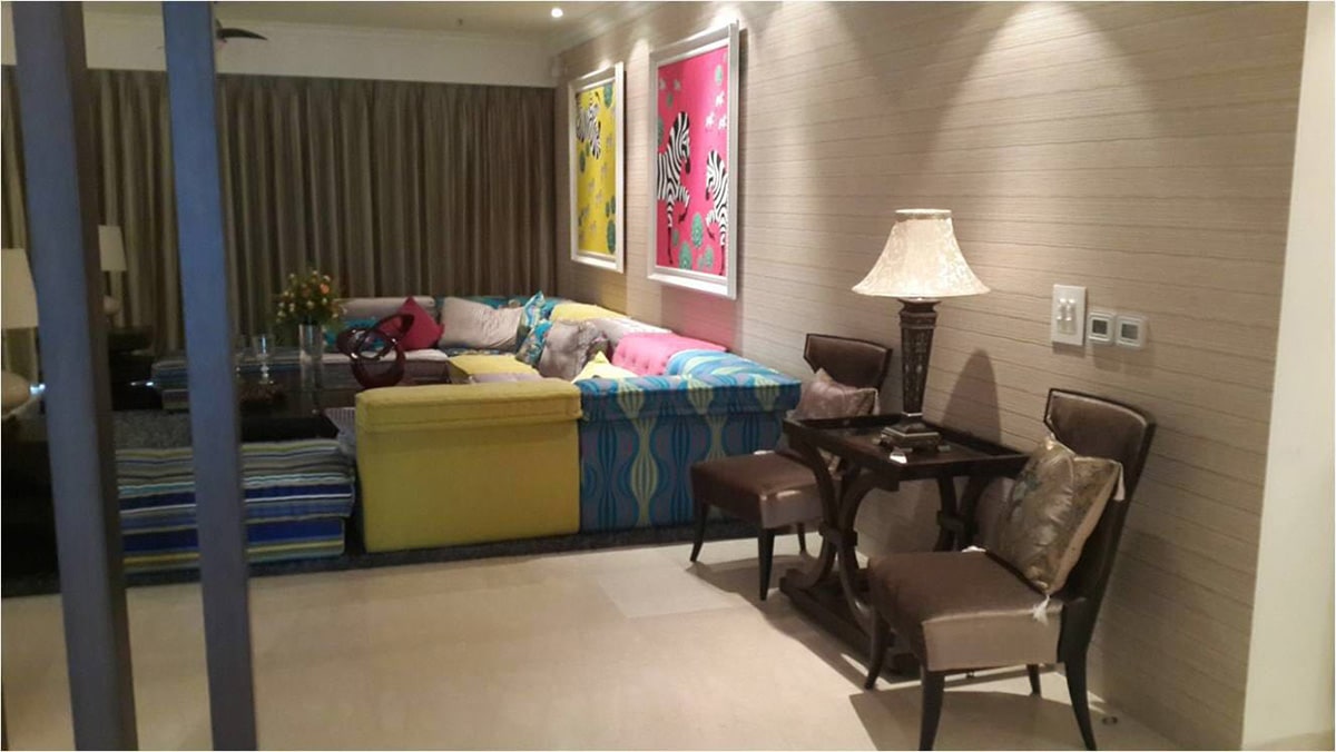 Eclectic Multi-Coloured Sofa Sets by Ram Malhotra Living-room Modern | Interior Design Photos & Ideas