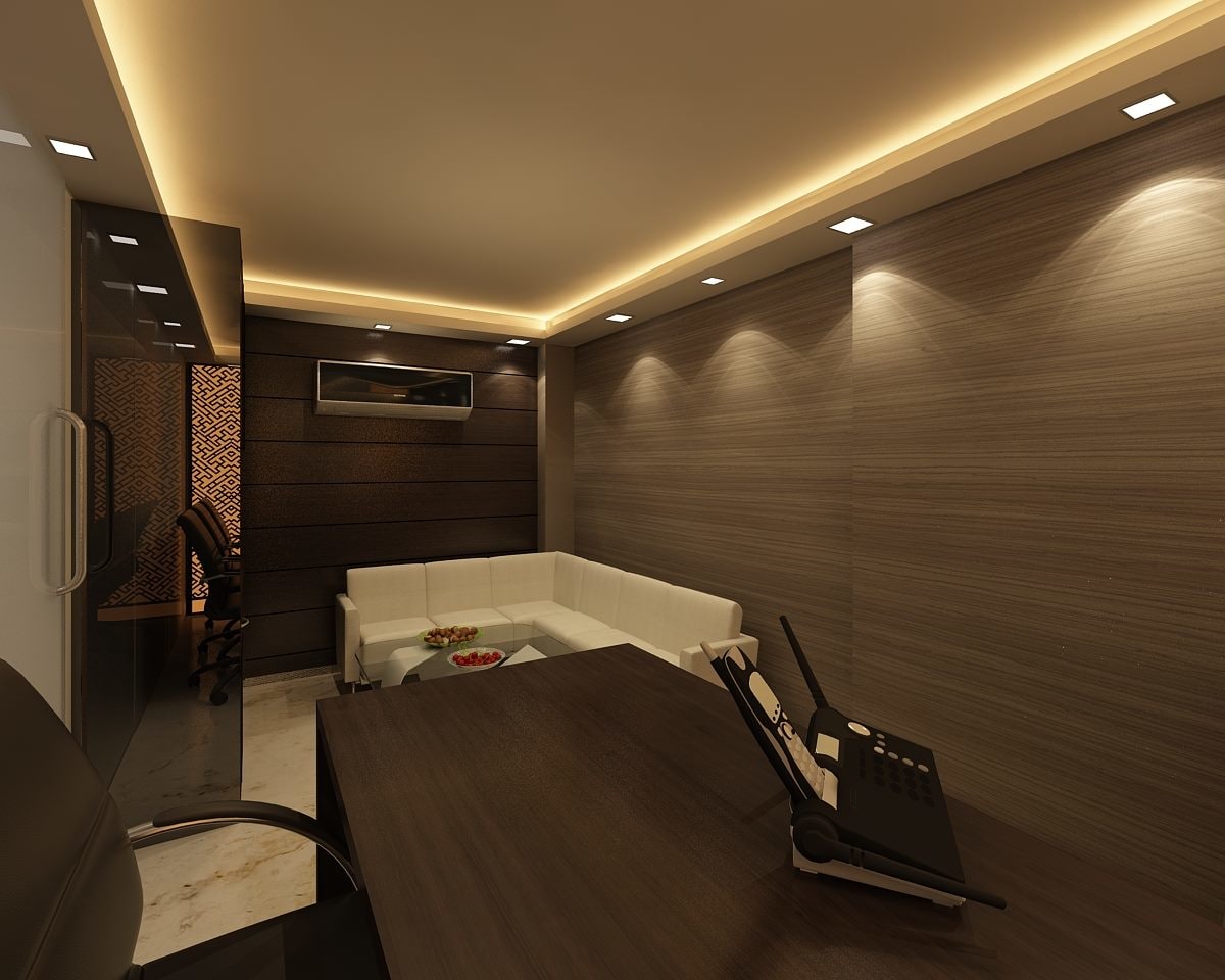 Brown themed living room with white sofas by GN Interiors Living-room Modern | Interior Design Photos & Ideas