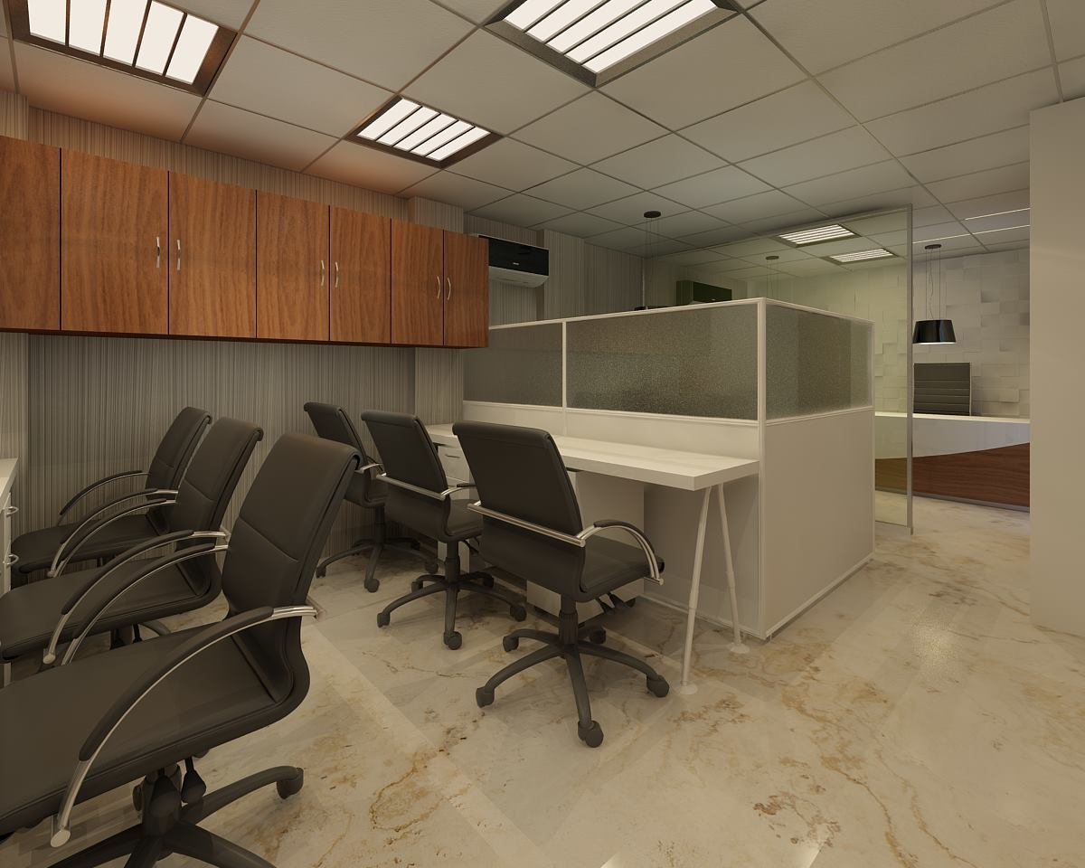 Compounded small office room by GN Interiors Contemporary | Interior Design Photos & Ideas