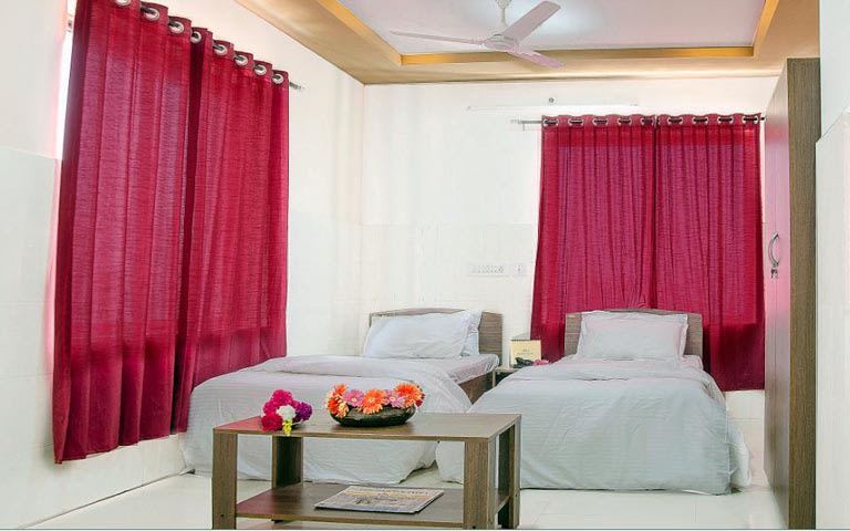 White Themed Bedroom With Pink Curtains by Jacons Building Technologies Bedroom Modern | Interior Design Photos & Ideas