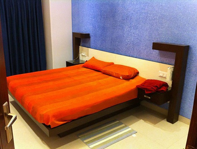 Orange themed master bedroom decor by Nature In My life Bedroom | Interior Design Photos & Ideas