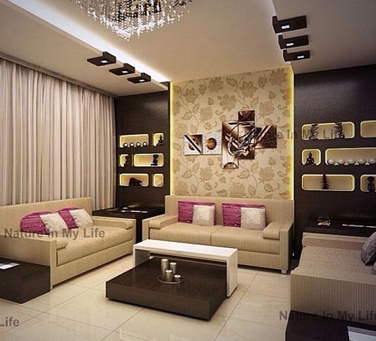 Regal theme living room decor by Nature In My life Living-room | Interior Design Photos & Ideas