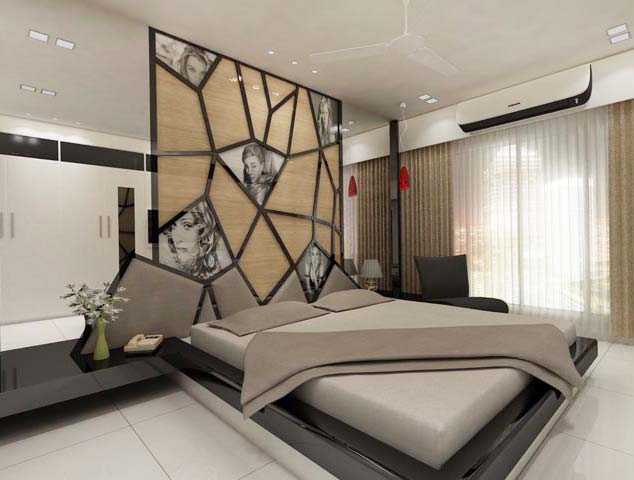 Elegant specious bedroom by Karan patel Bedroom | Interior Design Photos & Ideas