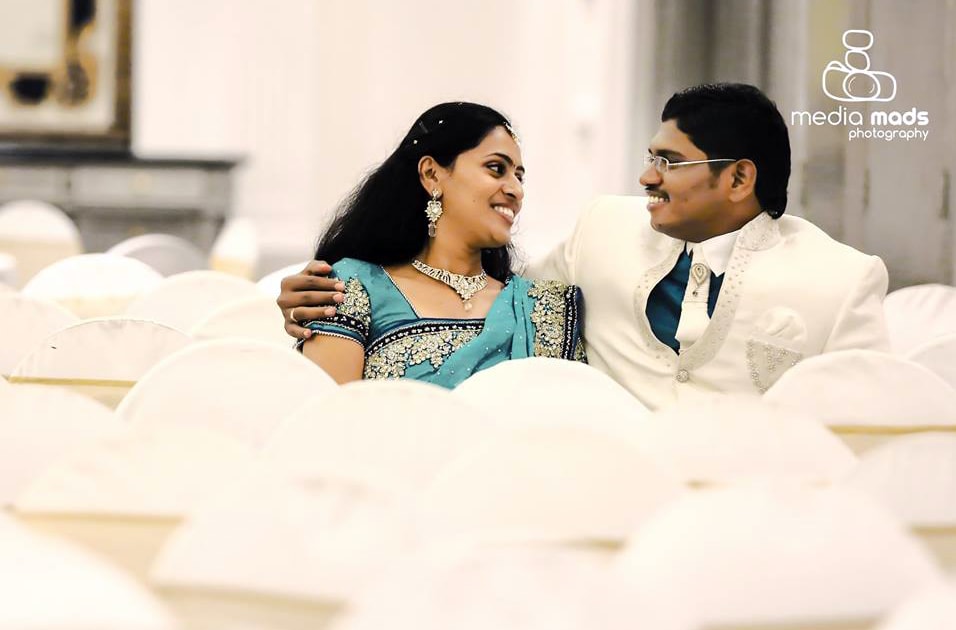 A stunning portrait of the bride and groom smiling at each other by Media Mads Wedding-photography | Weddings Photos & Ideas