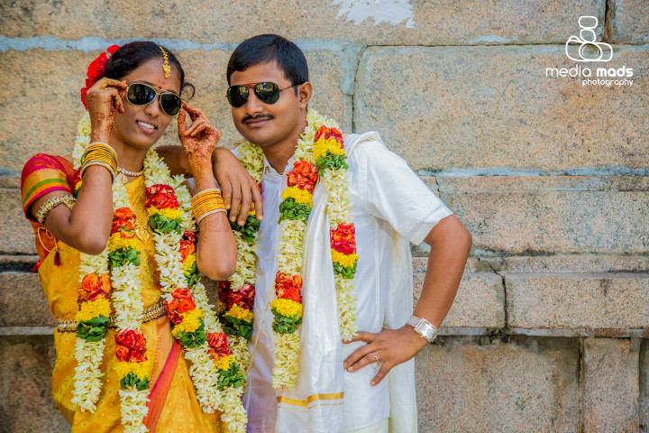 The couple with their matching black shades by Media Mads Wedding-photography | Weddings Photos & Ideas