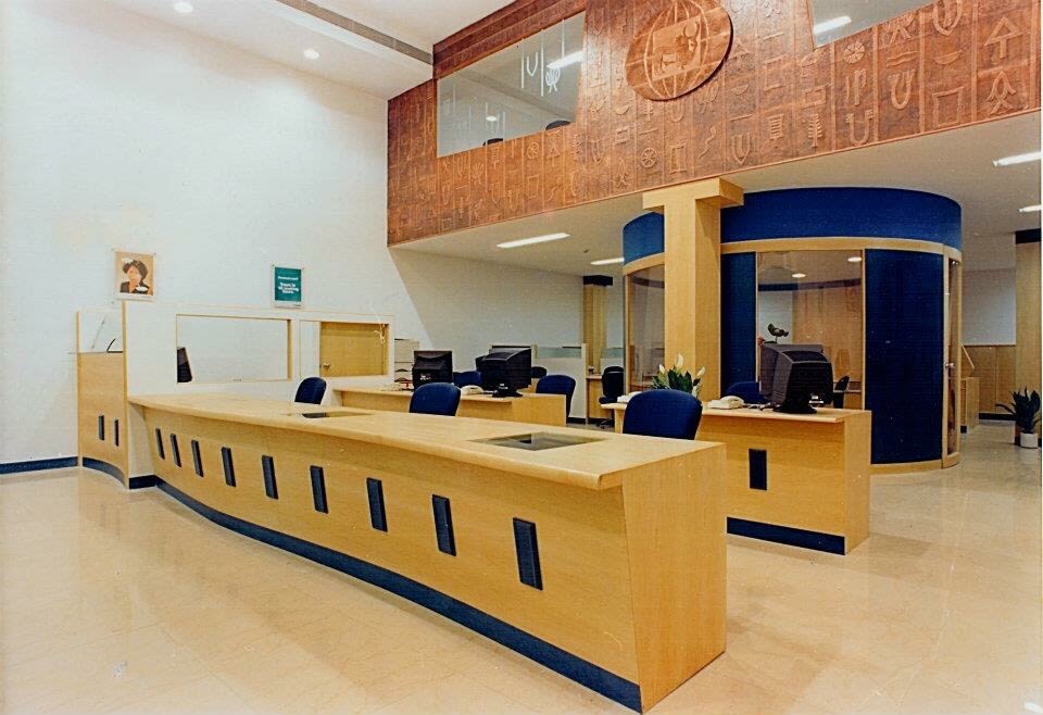 Wood Finish Combination Style Office by Amish Rathod Contemporary | Interior Design Photos & Ideas