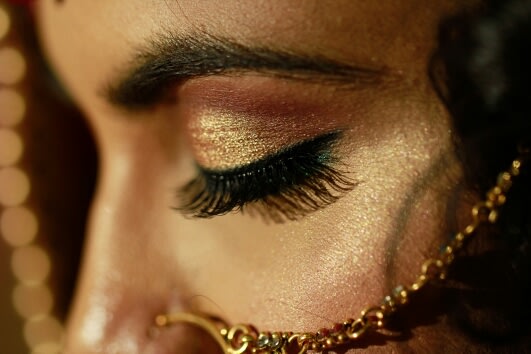 Gold shades! by Creative Clicks Wedding-photography Bridal-makeup | Weddings Photos & Ideas