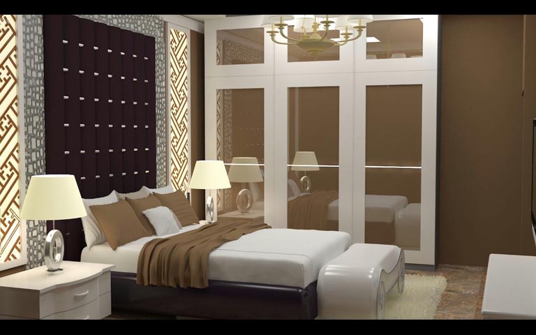 3D contemporary bedroom design by The Midas Touch Interiors Bedroom | Interior Design Photos & Ideas