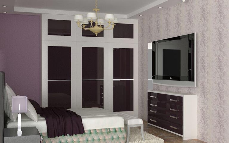 3d design of contemporary bedroom by The Midas Touch Interiors