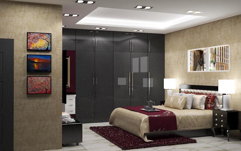 3D contemporary bedroom design by The Midas Touch Interiors Bedroom | Interior Design Photos & Ideas