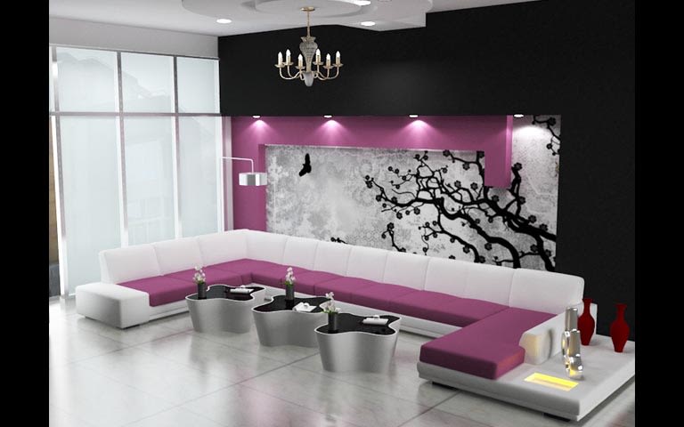 3D design of contemporary living room! by The Midas Touch Interiors Living-room | Interior Design Photos & Ideas