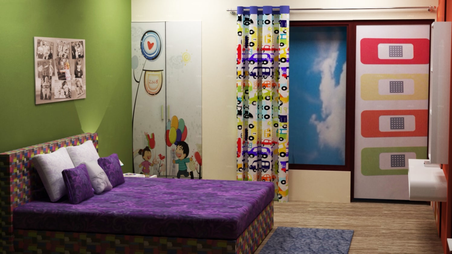3D contemporary bedroom design by The Midas Touch Interiors Bedroom | Interior Design Photos & Ideas