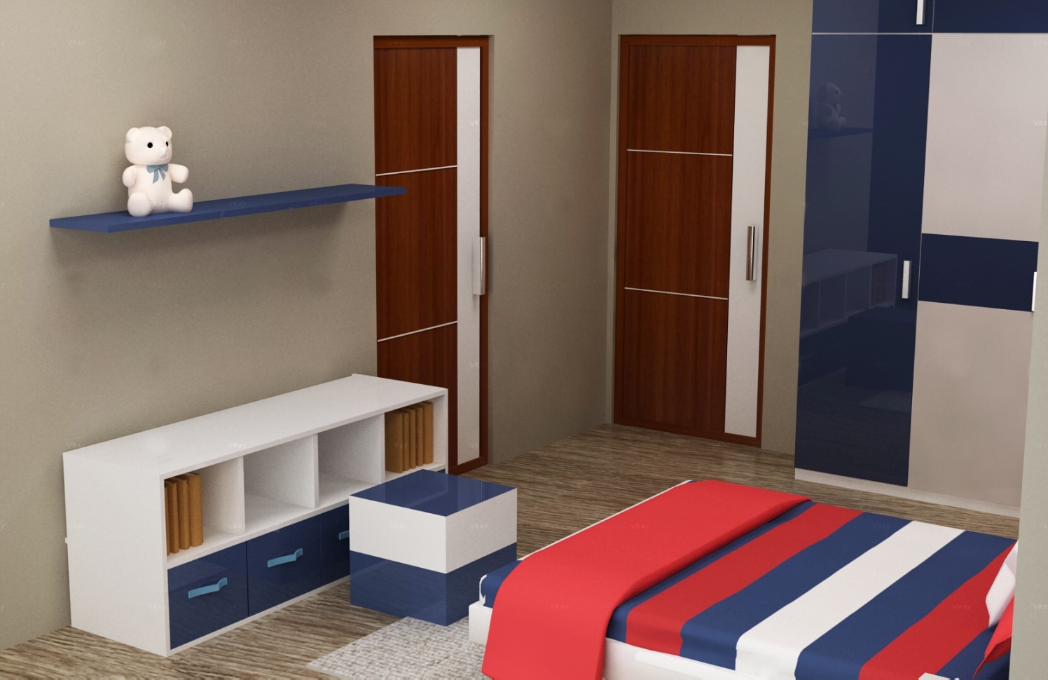3D contemporary bedroom design by The Midas Touch Interiors Bedroom | Interior Design Photos & Ideas