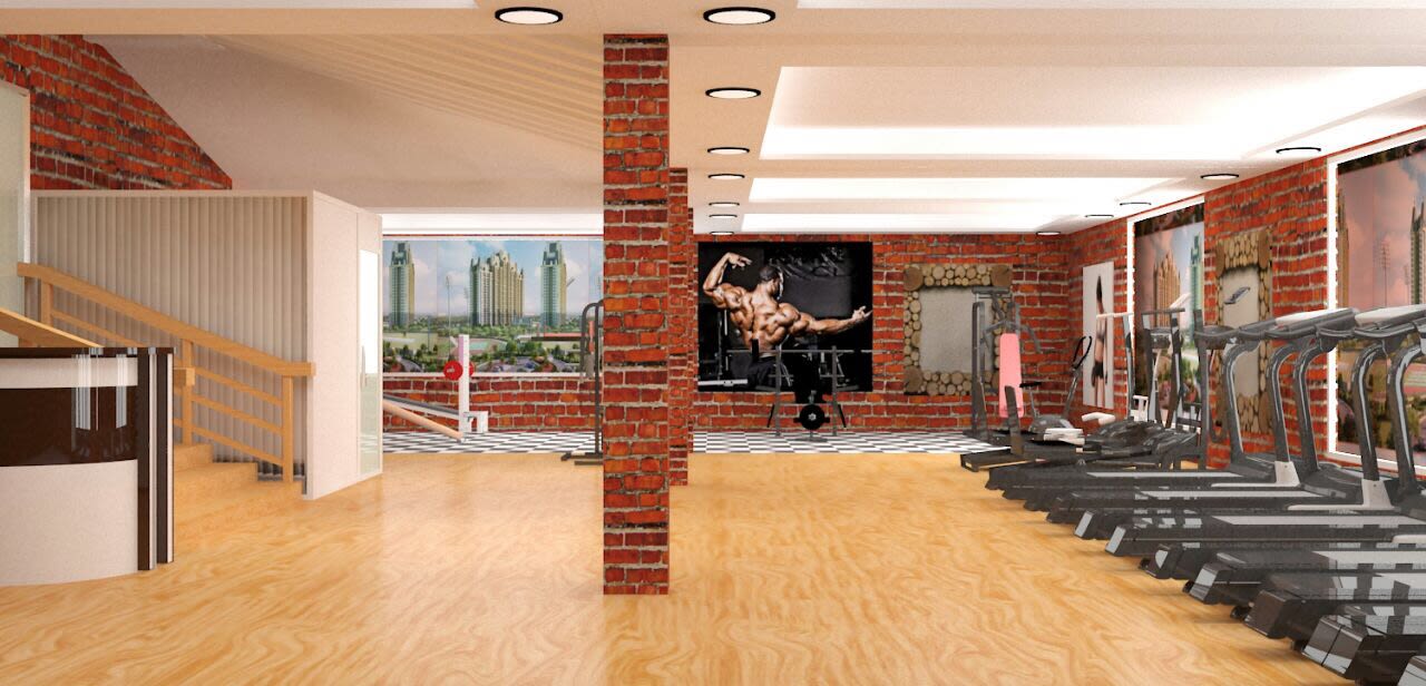 Gym shot! by The Midas Touch Interiors | Interior Design Photos & Ideas