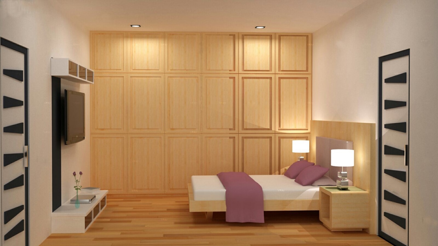 3D contemporary bedroom by The Midas Touch Interiors Bedroom | Interior Design Photos & Ideas