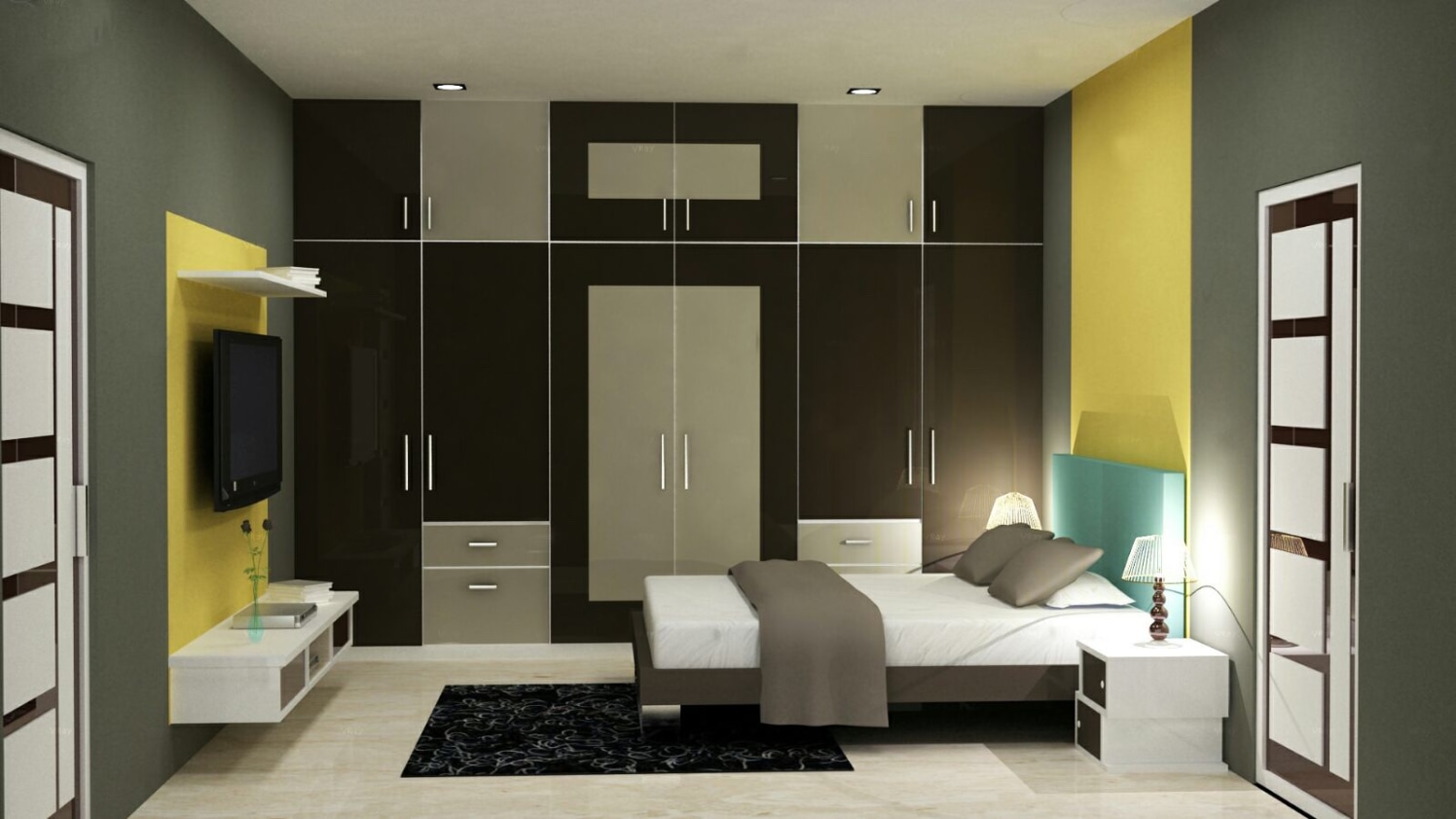 Contemporary bedroom design! by The Midas Touch Interiors Bedroom | Interior Design Photos & Ideas