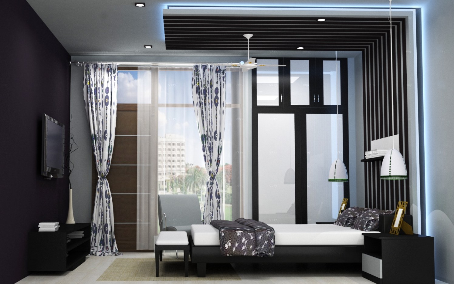 3D bedroom design by The Midas Touch Interiors Bedroom | Interior Design Photos & Ideas