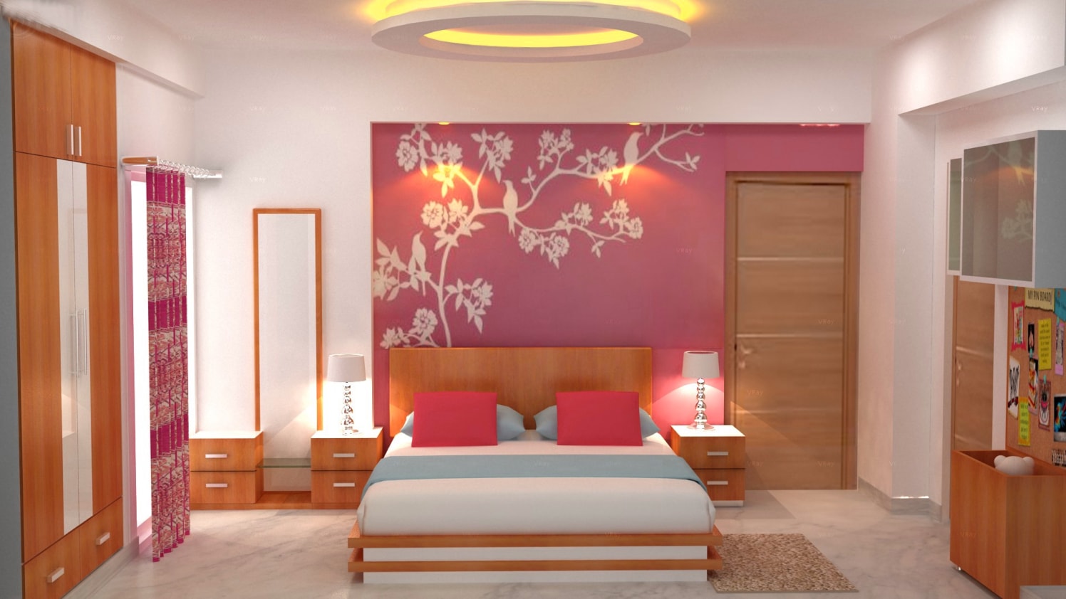 Pink tones in a kids bedroom! by The Midas Touch Interiors Bedroom | Interior Design Photos & Ideas
