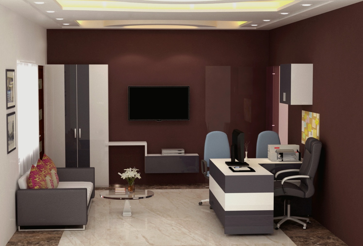 Office space! by The Midas Touch Interiors | Interior Design Photos & Ideas