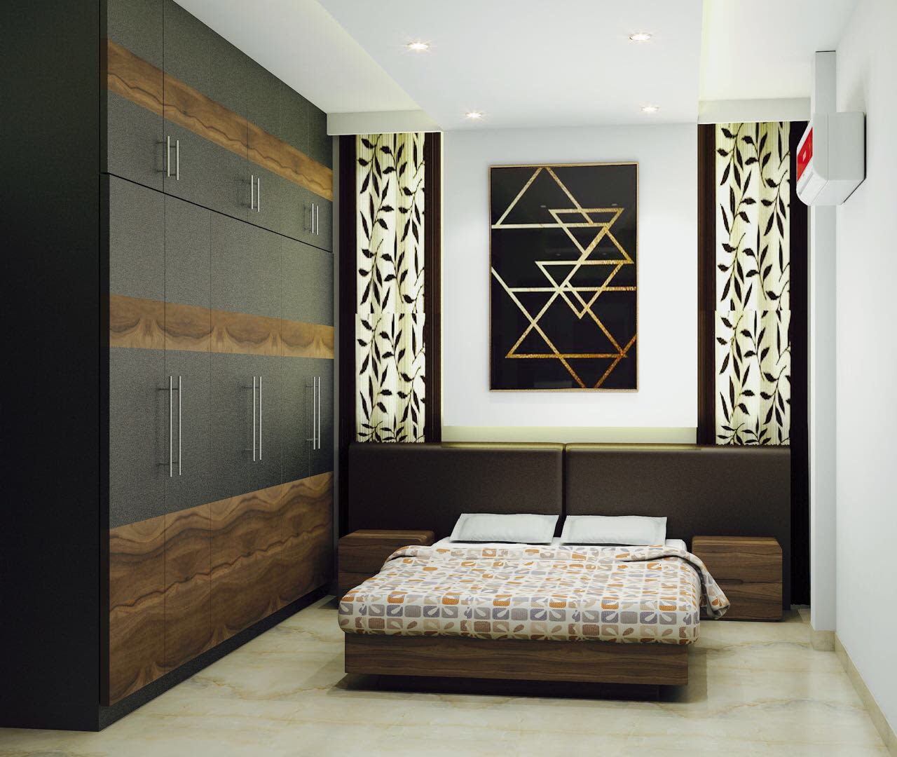 Contemporary bedroom! by The Midas Touch Interiors Bedroom | Interior Design Photos & Ideas