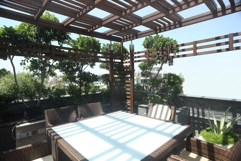 Rustic tinted terrace! by The Midas Touch Interiors Open-spaces | Interior Design Photos & Ideas