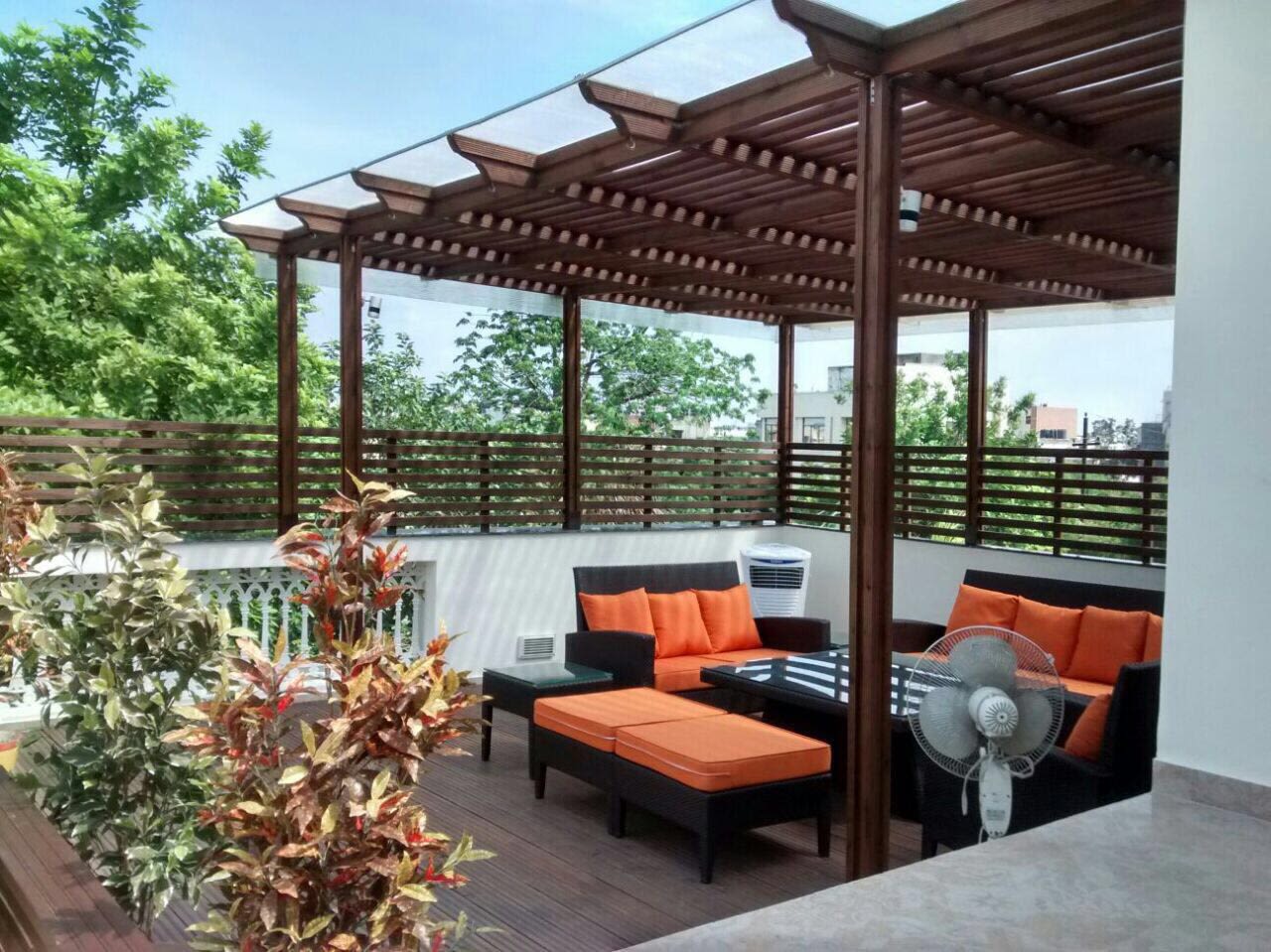 Contemporary terrace! by The Midas Touch Interiors Open-spaces | Interior Design Photos & Ideas