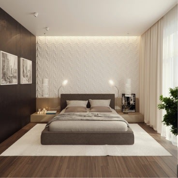 Elegant bedroom decor by Ondesign Architects Bedroom Modern | Interior Design Photos & Ideas
