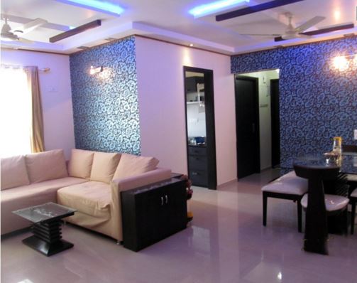 Elegant living room decor by Shrishti Living-room Modern | Interior Design Photos & Ideas