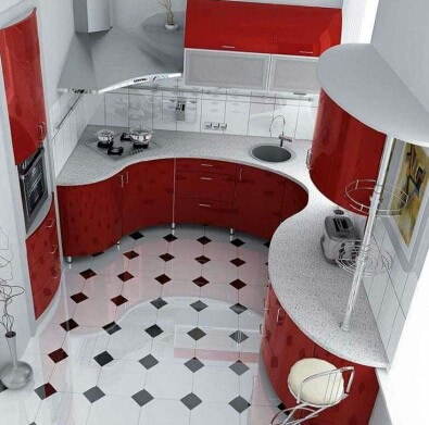 Unique L-shaped modular kitchen by Sweethomez Modular-kitchen Modern | Interior Design Photos & Ideas