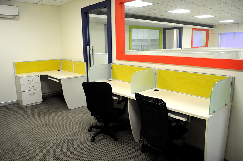 Yellow coloured compounded office by Vilankars Interior designing & IT consultant Contemporary | Interior Design Photos & Ideas