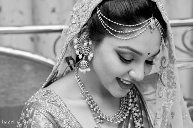 Black and White Bridal Shot by Hazel Captures Wedding-photography | Weddings Photos & Ideas