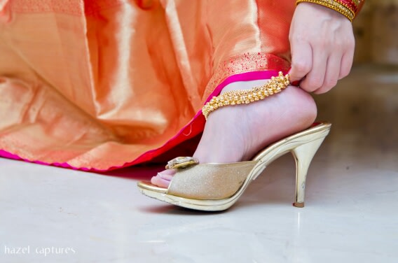 Golden Footwear Accessories by Hazel Captures Wedding-photography | Weddings Photos & Ideas