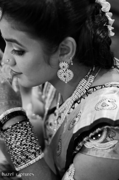Black and White Bridal Shot by Hazel Captures Wedding-photography | Weddings Photos & Ideas