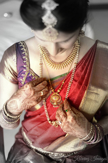Beautiful monochrome shot portraying bride's gold jewelery by Karving Images Wedding-photography | Weddings Photos & Ideas