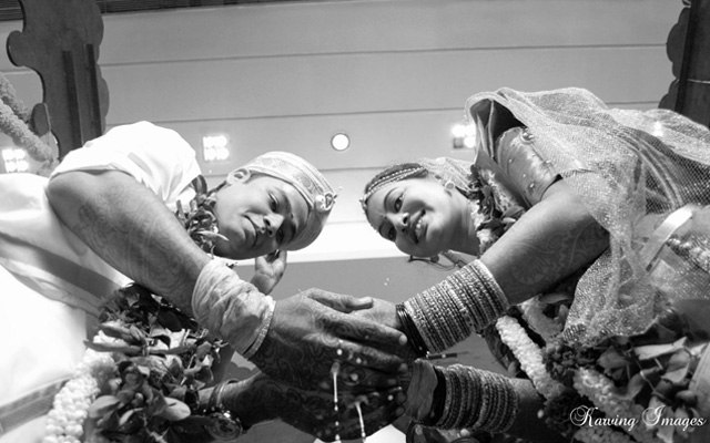 Bride and groom captured from unique pose by Karving Images Wedding-photography | Weddings Photos & Ideas
