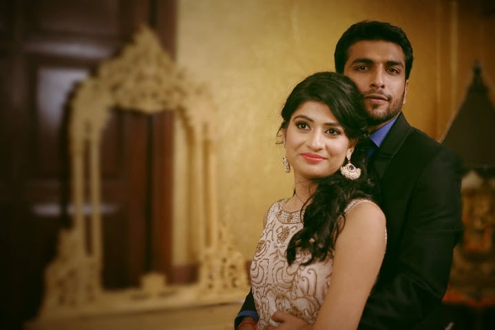 Bride and Groom Looking Wearing Elegant Western Wear by Himanshu Chauhan Wedding-photography | Weddings Photos & Ideas