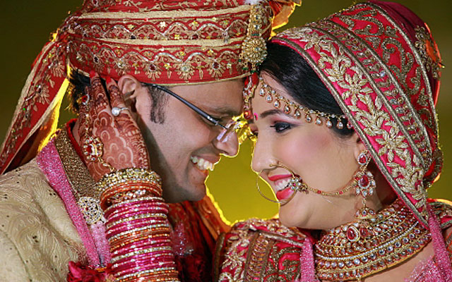 Radiant bride and groom on their wedding day by VK Pro Clicks Wedding-photography | Weddings Photos & Ideas