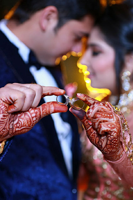 Beautiful ring shot of bride and groom during their engagement day by VK Pro Clicks Wedding-photography | Weddings Photos & Ideas