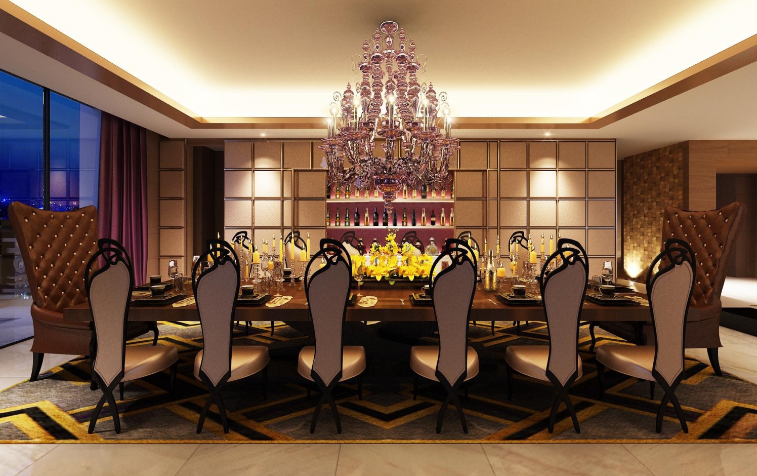 Lavish Dining Hall With Traditional Furniture by Pratikshaa Pandey Dining-room Traditional | Interior Design Photos & Ideas