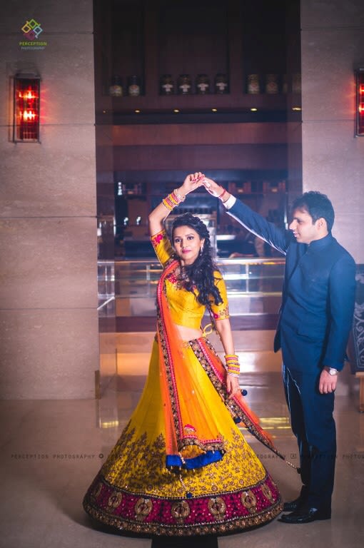Mustard Yellow Bridal Lehenga With Heavy Embroidery by Anuj Sharma Wedding-photography Groom-wear-and-accessories Wedding-dresses | Weddings Photos & Ideas