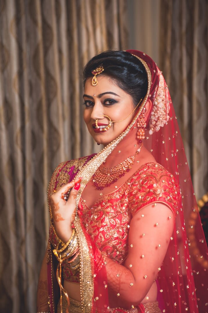 Bold Makeup For The Bride On Wedding Day by Anuj Sharma Wedding-photography Bridal-makeup | Weddings Photos & Ideas