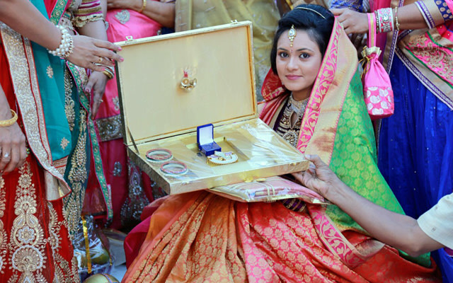 Thankful to receive gifts by Jinen Shah Photography Wedding-photography | Weddings Photos & Ideas