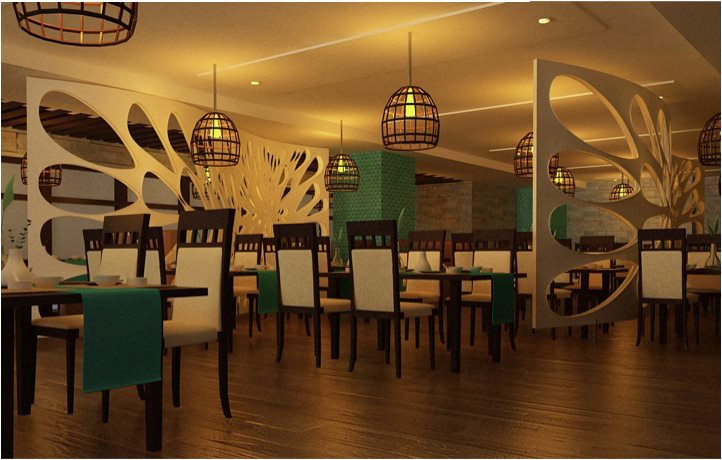 Modern fine dining restaurant decor by The Inside Story Modern | Interior Design Photos & Ideas