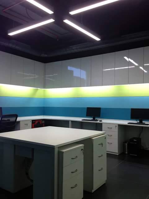 Modern open style office space by Arch+3 Modern | Interior Design Photos & Ideas