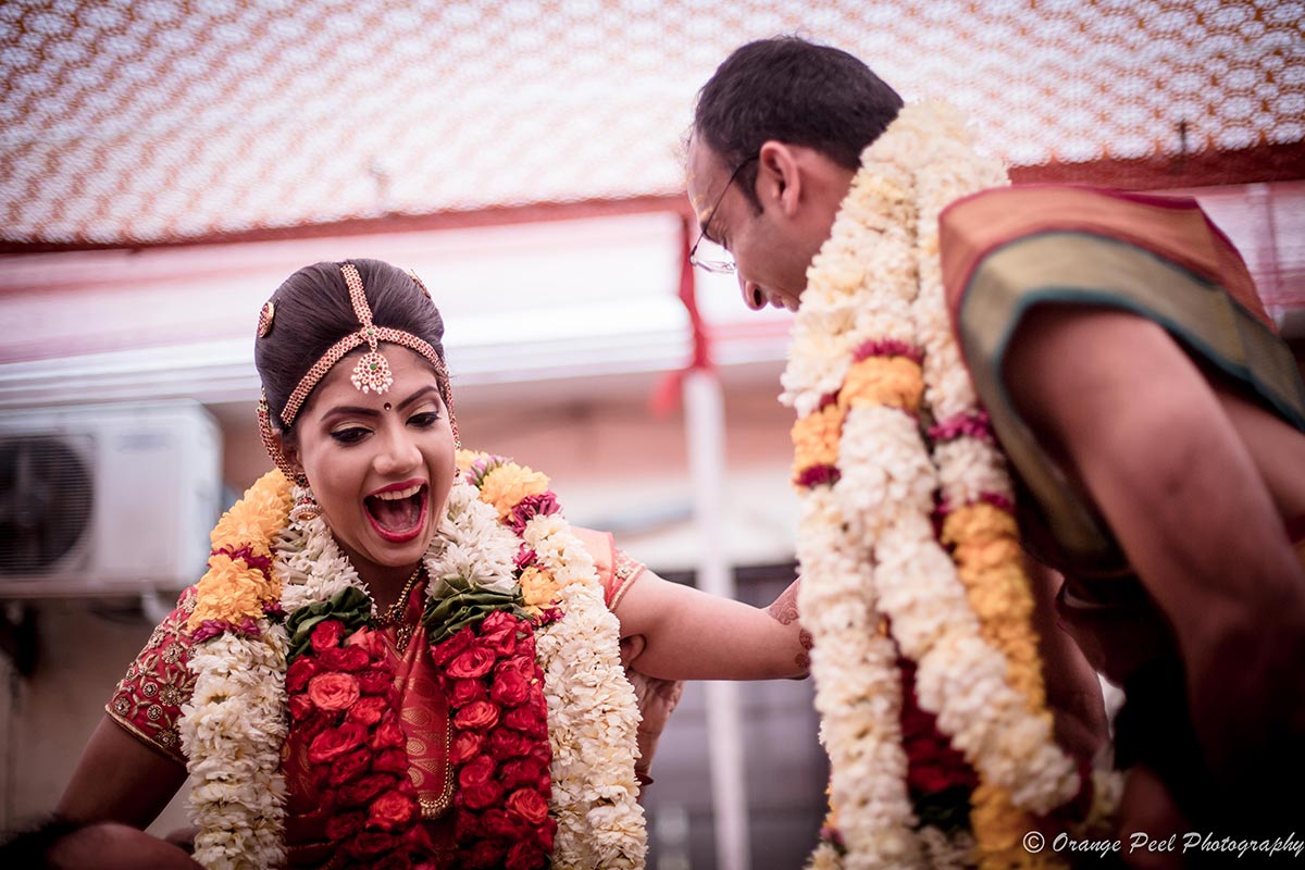 An overjoyed bride on her D-day! by Orange Peel Photography Wedding-photography | Weddings Photos & Ideas