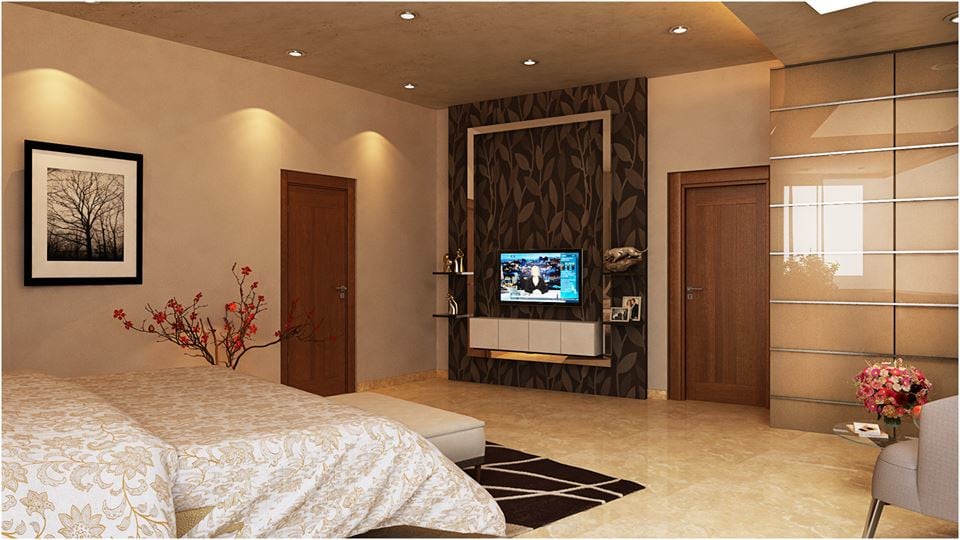 A spacious master bedroom with marble flooring by Reform Design Bedroom | Interior Design Photos & Ideas