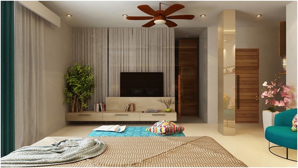 Master bedroom with marble flooring by Reform Design Bedroom | Interior Design Photos & Ideas