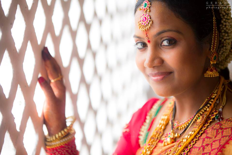 Indian Bride Wearing Meenakari Jewellery by Gerard Pandian Wedding-photography | Weddings Photos & Ideas
