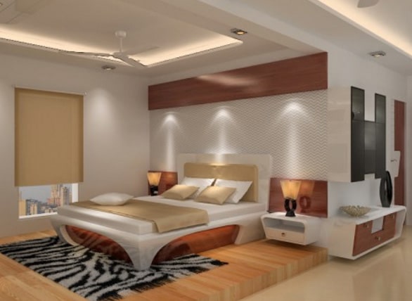 Modern master bedroom decor by SDG India Bedroom Modern | Interior Design Photos & Ideas